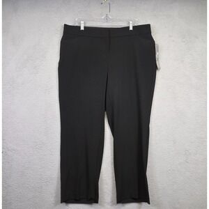 JM‎ Collection Pants Womens 16WP Petite Black Straight Preppy Dress Pants Slacks